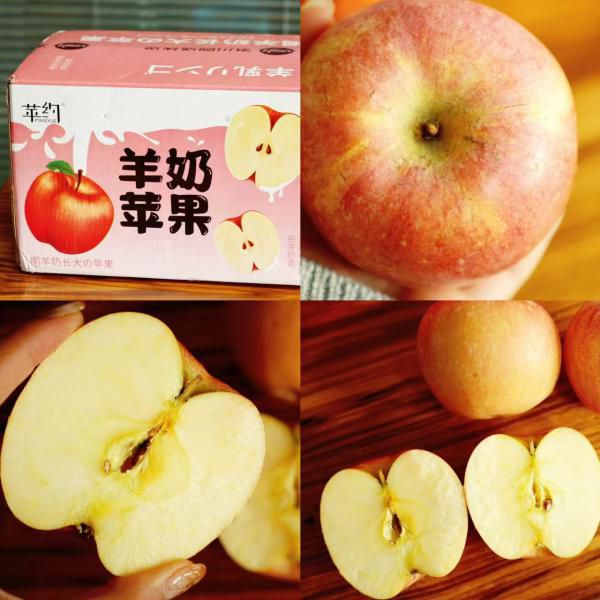 正宗山西羊奶苹果｜自带奶香、酥沙松脆、皮薄薄汁！通过508项农残检测，不打药、不催熟、无膨大剂！