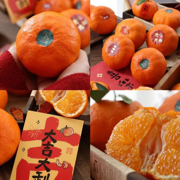 嵋春柑&middot;大橘甘平｜装满福气，大橘大利！皮薄香气浓郁，鱼子酱爆珠果粒，脆爽有质感！新年必吃，柑橘界高端品种